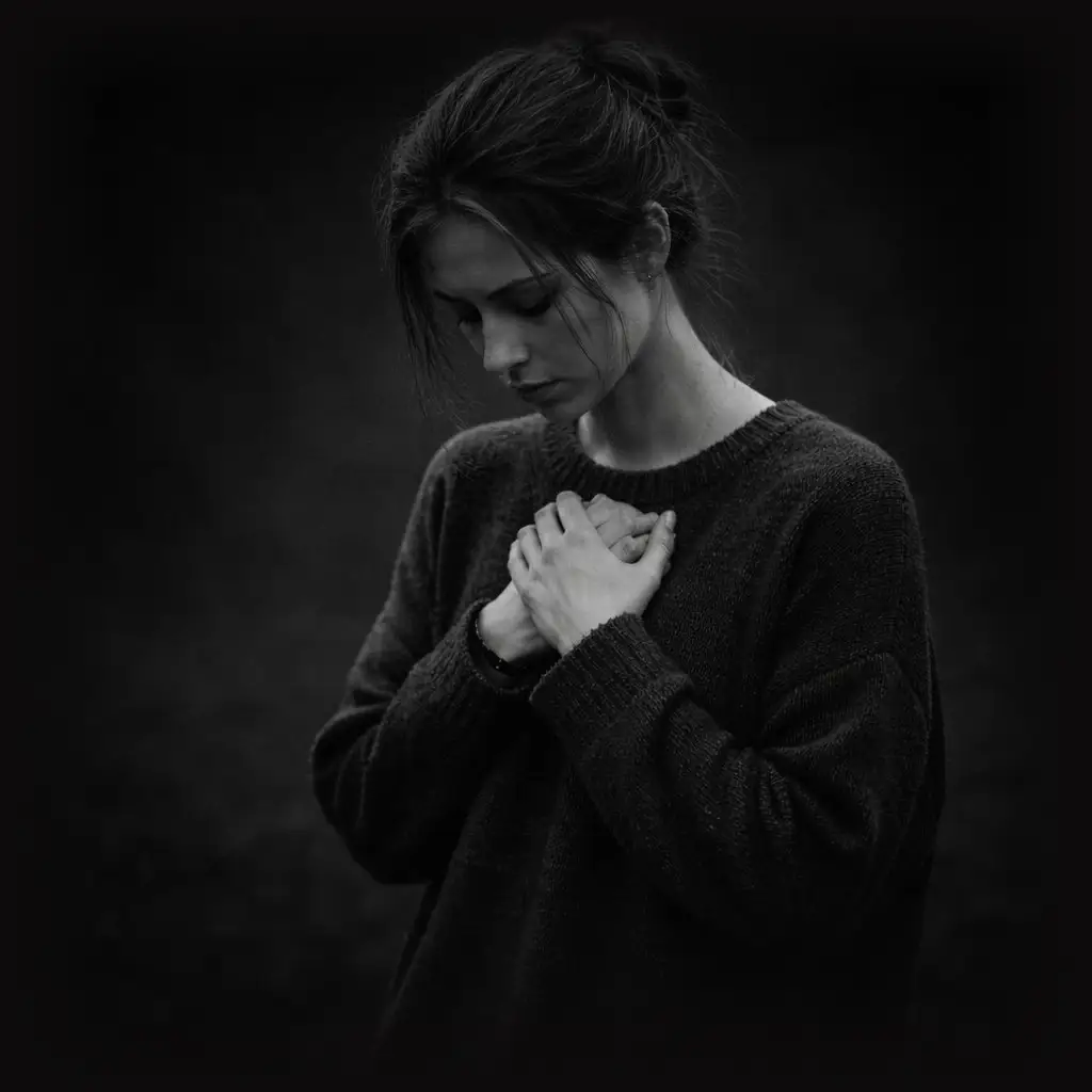 Генерализованное тревожное расстройство — женщина в тумане тревоги